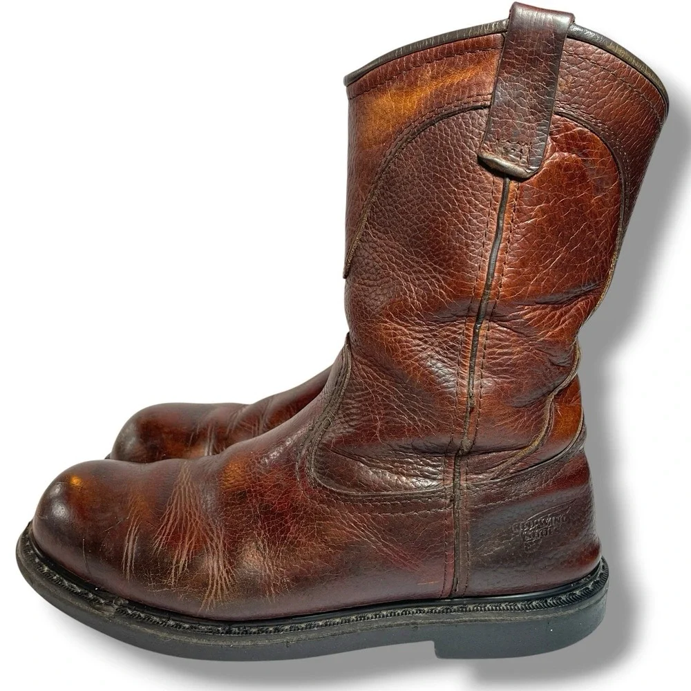 Red Wing Men's Leather  Boots  Style No. 5763 EH Sz. 11.5 M Worn In -Solid Boots